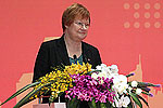  Tasavallan presidentti Tarja Halonen avasi Shanghain EXPO 2010 -maailmannäyttelyn yhteydessä vietetyn Suomi-päivän.  Copyright © Tasavallan presidentin kanslia 